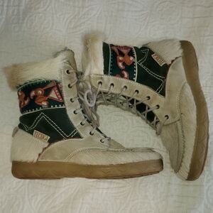Vintage 80's Italian Tecnica Lace Up Boots